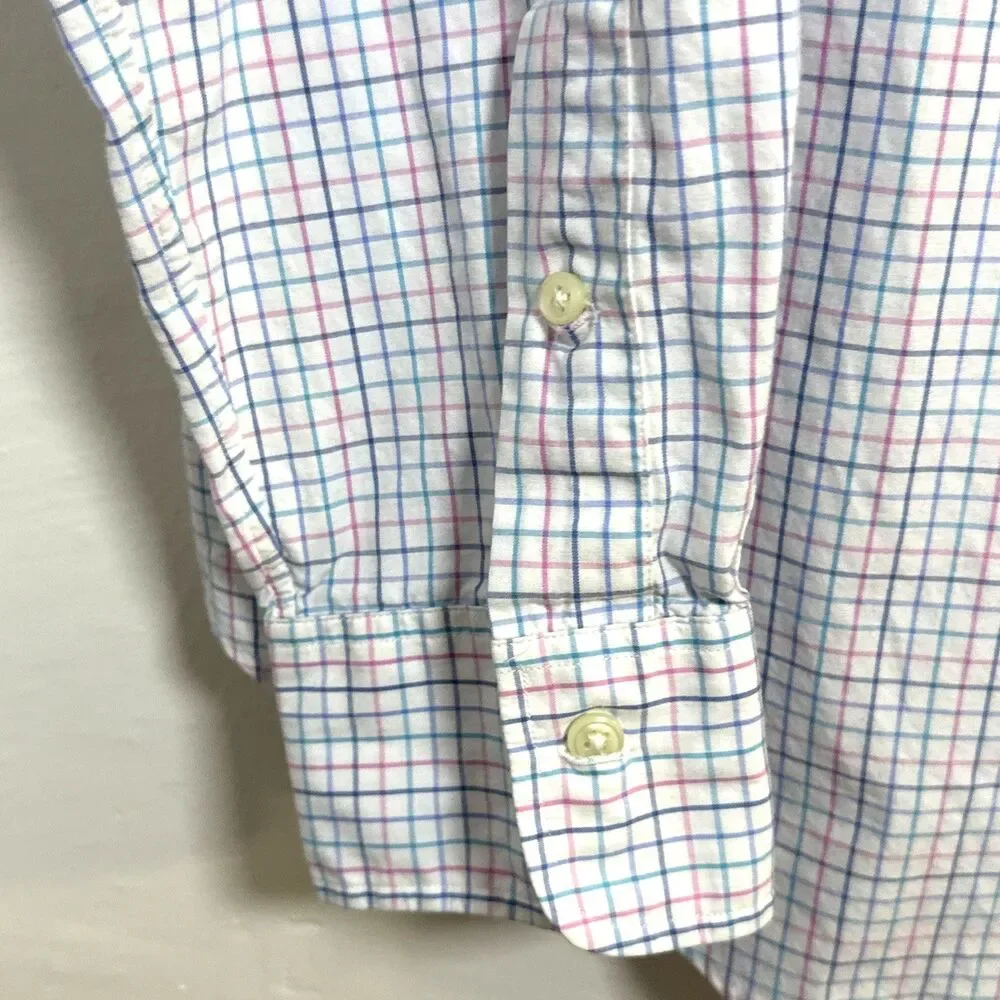Polo By Ralph Lauren Shirt Mens Plaid Regent Classic Fit Size 16 1/2 36-37